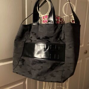 Deux Lux Black Camouflage Tote Bag